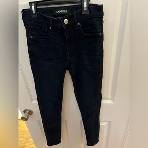 Express mid rise stretch ankle legging denim. Like new